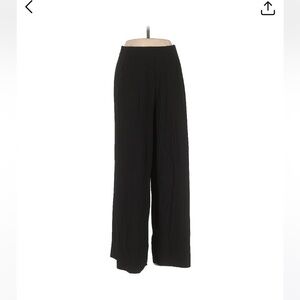 COS black pleated wide leg pants